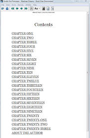 Research how to add a clickable table of contents to your Kindle book.